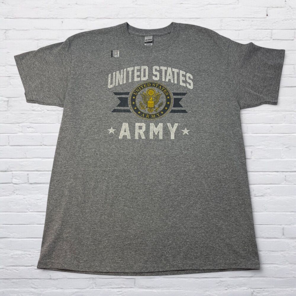 US Army Short Sleeve TShirt Mens Large Gray Short Sleeve Graphic Army Proud